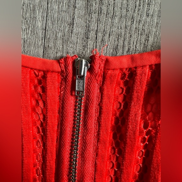 J. Crew Neon Red Sleeveless Dress Size 6 - Picture 4 of 11